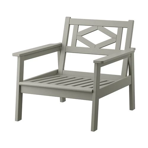 Кресло садовое - IKEA BONDHOLMEN, 73х81x77 см, серый, БОНДХОЛЬМЕН ИКЕА (изображение №1)