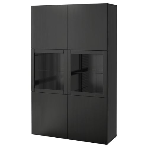 Комбинация для хранения - IKEA BESTÅ/BESTA/Беста/Бесто ИКЕА, 120x42x193 см, черный,