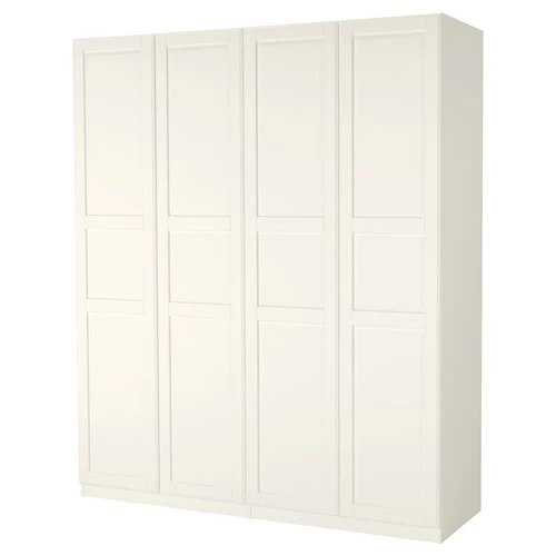 Гардероб - IKEA PAX/TYSSEDAL, 200x60x236 см, белый ПАКС/ТИССЕДАЛЬ ИКЕА (изображение №2)