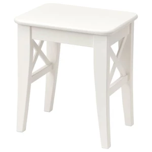 Табурет деревянный - IKEA INGOLF/ИНГОЛЬФ ИКЕА, 45х40х30 см, белый