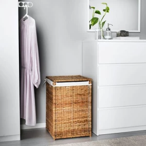 Корзина для белья - IKEA BRANÄS/BRANAS, 60х41 см, светло-коричневый, БРАНЭС ИКЕА