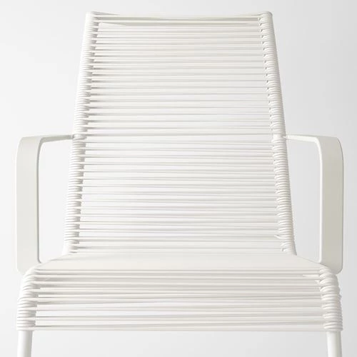 Стул садовый - IKEA VÄSMAN/VASMAN, 92х54 см, белый, ВЭСМАН ИКЕА (изображение №5)