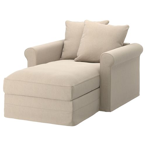 Кресло-кровать - IKEA GRÖNLID/GRONLID/ГРЕНЛИД/ГРЁНЛИД ИКЕА, 49х117х164 см, бежевый