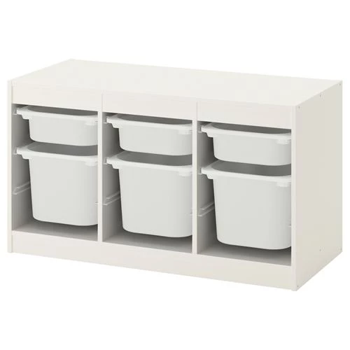 Стеллаж - IKEA TROFAST, 99х44х56 см, белый, ТРУФАСТ ИКЕА (изображение №1)