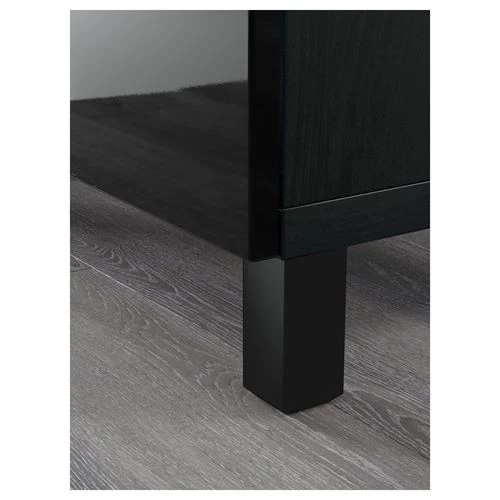 Комбинация для хранения - IKEA BESTÅ/BESTA/ БЕСТА/БЕСТО ИКЕА, 180x42x112 см, черный (изображение №8)