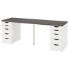 Письменный стол - IKEA LAGKAPTEN/ALEX, 200x60 см, белый, Алекс/Лагкаптен ИКЕА