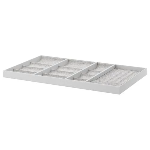 Вставка для выдвижного ящика - IKEA KOMPLEMENT, 100x58 см, серый КОМПЛИМЕНТ ИКЕА (изображение №1)
