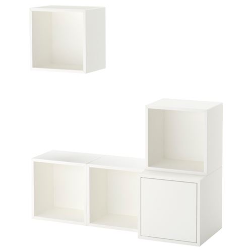 Комбинация навесных шкафов - IKEA EKET, 105x35x120 см, белый, ЭКЕТ ИКЕА
