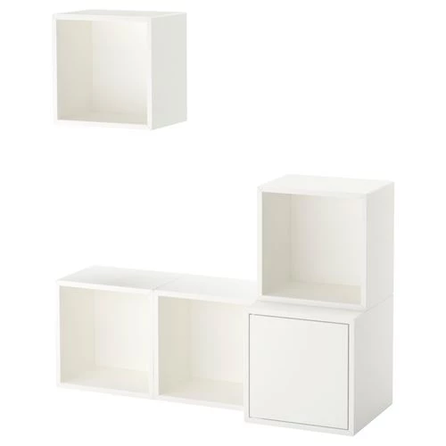Комбинация навесных шкафов - IKEA EKET, 105x35x120 см, белый, ЭКЕТ ИКЕА (изображение №1)
