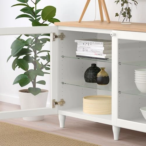 Комбинация для хранения - IKEA BESTÅ/BESTA/БЕСТА/БЕСТО ИКЕА, 180x42x76 см, белый (изображение №3)