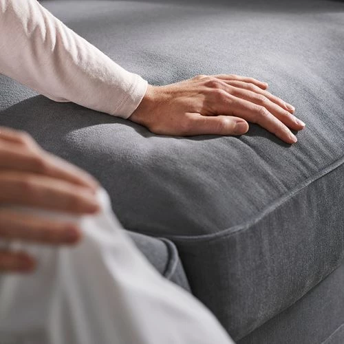 2-местный диван и шезлонг - IKEA GRÖNLID/GRONLID, 98x258см, серый, ГРЕНЛИД ИКЕА (изображение №6)