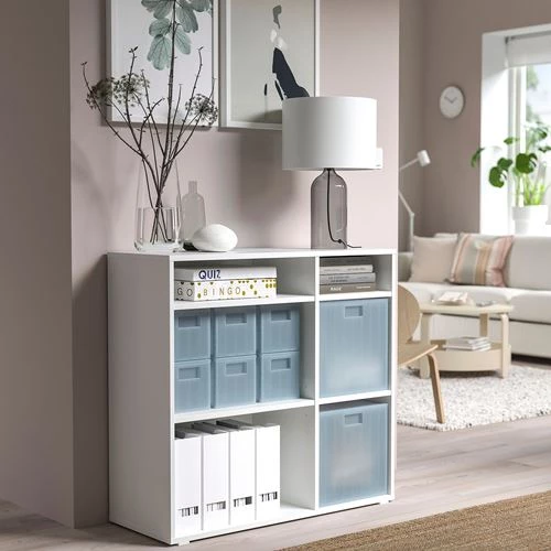Органайзер с крышкой - IKEA PANSARTAX, 33x33x33 см, голубой, ИКЕА (изображение №2)