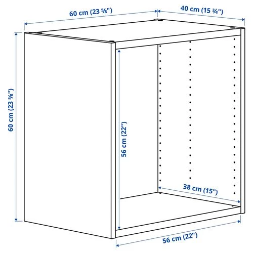 Каркас гардероба - PLATSA IKEA/ПЛАТСА ИКЕА, 60х40х60 см, белый (изображение №3)