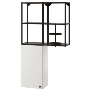 Стеллаж - IKEA ENHET, 80х32х150 см, белый/антрацит, ЭНХЕТ ИКЕА