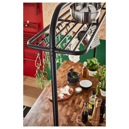 Вешалка настенная  IKEA VADHOLMA, 146х143 см, черный, ИКЕА (изображение №3)