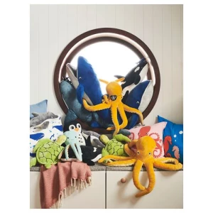 Мягкая игрушка - IKEA BLAVINGAD/BLÅVINGAD, 60 см, черный/белый ИКЕА