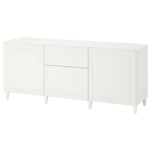 Комбинация для хранения - IKEA BESTÅ/Бесто ИКЕА, 180x42x74 см, белый, (изображение №1)