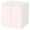 Шкаф детский - IKEA PLATSA/SMÅSTAD/SMASTAD, 60x55x63 см, белый/розовый, ИКЕА