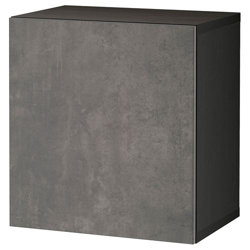 Навесной шкаф - IKEA BESTÅ/BESTA, 60x42x64 см, серый, БЕСТО ИКЕА