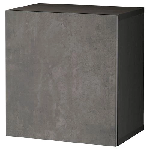 Навесной шкаф - IKEA BESTÅ/BESTA, 60x42x64 см, серый, БЕСТО ИКЕА (изображение №1)