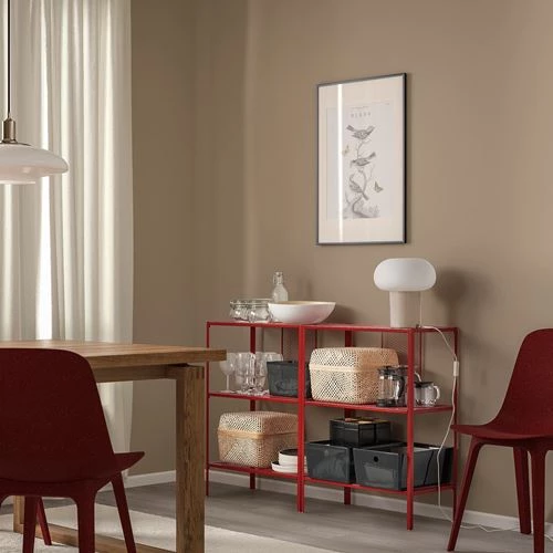 Стеллаж - IKEA BAGGEBO, 60х30х80см, красный, ИКЕА БАГГЕБО (изображение №4)