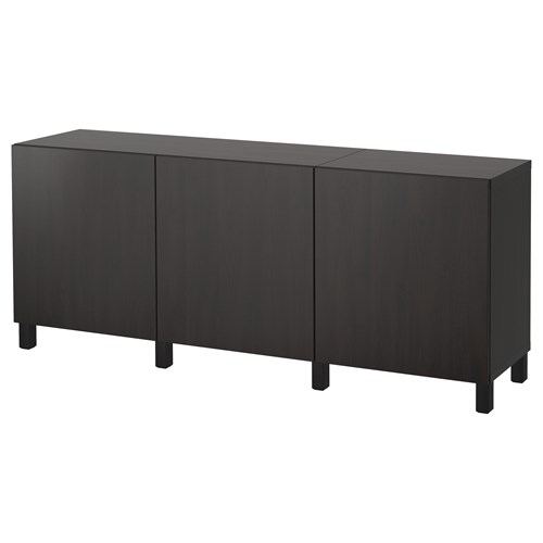 Комбинация для хранения - IKEA BESTÅ/BESTA/ БЕСТА/БЕСТО ИКЕА, 180x40x74 см, черный,