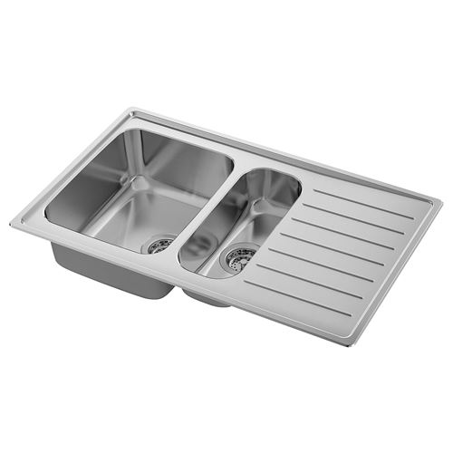 Двойная врезная мойка - IKEA VATTUDALEN/LILLVIKEN, 88х53 см ...