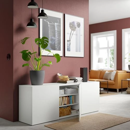 Комбинация для хранения - IKEA BESTÅ/BESTA, 180x42x65 см, белый, Беста/Бесто ИКЕА (изображение №2)