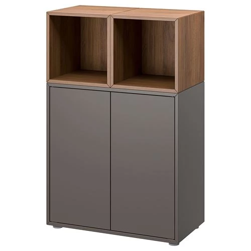 Комбинация для хранения - EKET IKEA/ЭКЕТ ИКЕА, 70x35x107, серый (изображение №1)