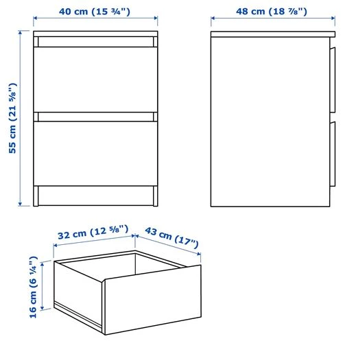 Комплект мебели д/спальни  - IKEA MALM/LUROY/LURÖY, 160х200см, черный, МАЛЬМ/ЛУРОЙ ИКЕА (изображение №10)