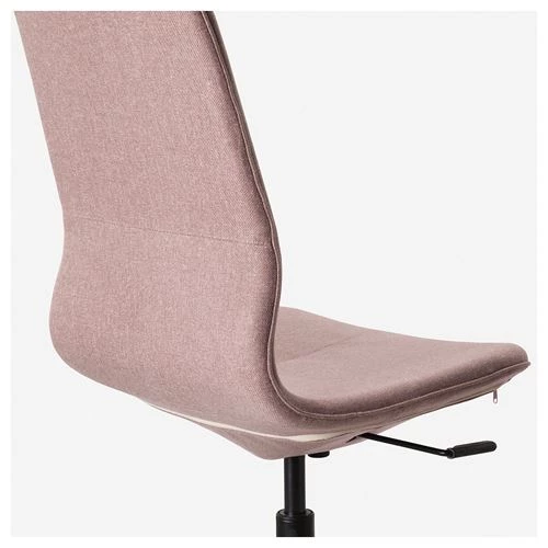 Офисный стул - IKEA LÅNGFJÄLL/LANGFJALL, 68x68x104см, розовый,  ЛОНГФЬЕЛЛЬ ИКЕА (изображение №3)