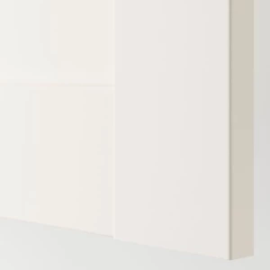 Гардероб - IKEA PAX/BERGSBO, 200x38x236 см, белый / из матового стекла ПАКС/БЕРГСБУ ИКЕА