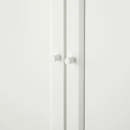 Книжный шкаф с дверцей - BILLY/OXBERG IKEA/БИЛЛИ/ОКСБЕРГ ИКЕА, 30х80х106 см, белый (изображение №3)