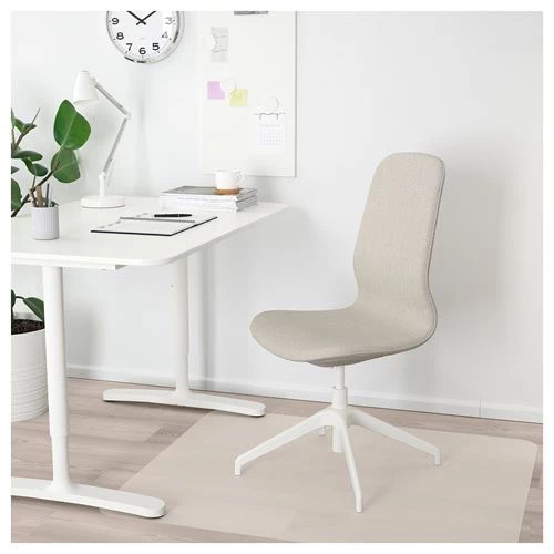 Офисный стул - IKEA LÅNGFJÄLL/LANGFJALL, 68x68x104см, белый, ЛОНГФЬЕЛЛЬ  ИКЕА (изображение №2)