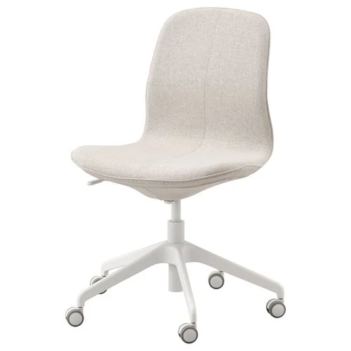 Офисный стул - IKEA LÅNGFJÄLL/LANGFJALL, 68x68x92см, белый, ЛОНГФЬЕЛЛЬ ИКЕА (изображение №1)