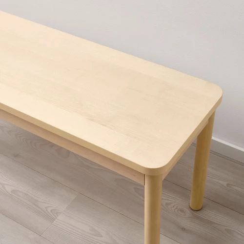 Скамья садовая - IKEA RÖNNINGE/RONNINGE, 45х100 см, бежевый/светло-коричневый,  РЁННИНГЕ ИКЕА (изображение №8)