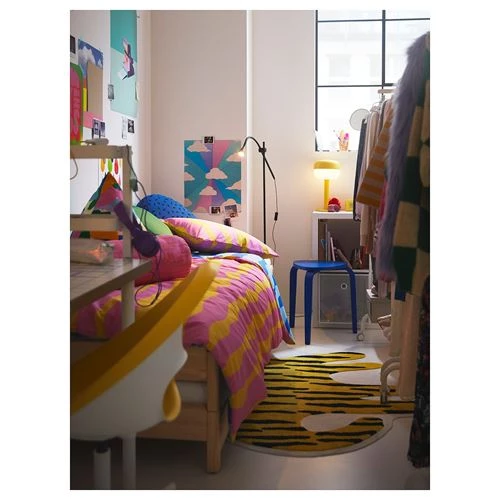 Ковер - IKEA IDROTTSHALL/ИДРОТТШОЛЛ ИКЕА, 125х110 см, разноцветный (изображение №5)