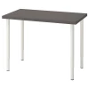 Письменный стол - IKEA LINNMON/OLOV, 100x60 см, серый, Линнмон/Олов ИКЕА
