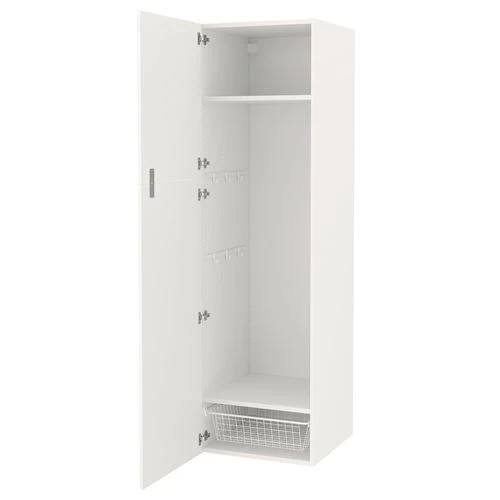 Высокий шкаф - ENHET IKEA/ЭНХЕТ ИКЕА, 60х62х210 см, белый (изображение №1)