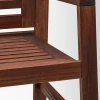 Садовая скамья со спинкой - IKEA APPLARO/ÄPPLARÖ, 117x65 см, коричневая морилка ЭПЛАРО ИКЕА (изображение №6)