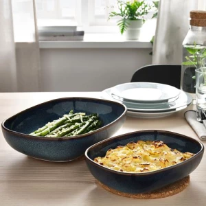 Блюдо для запекания - IKEA GLADELIG, 2 предмета, синий ГЛАДЕЛИГ ИКЕА