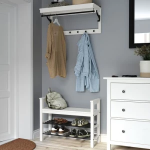 Стойка с крючками - IKEA HEMNES/ХЕМНЭС ИКЕС, 40x85 см, белый