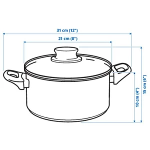 Кастрюля с крышкой - IKEA ANNONS, 2,8 л АННОНС ИКЕА