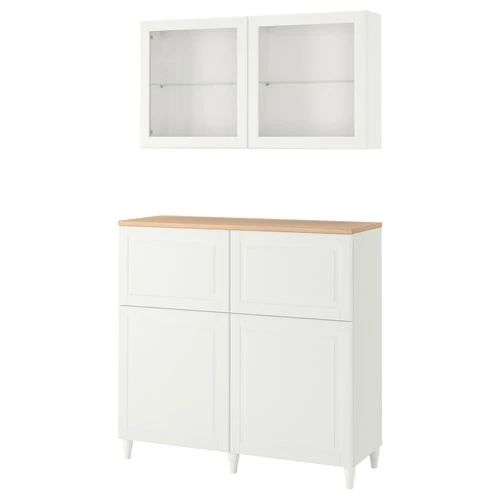 Комбинация для хранения - IKEA BESTÅ/BESTA/Беста/Бесто ИКЕА, 120x42x240 см, белый, (изображение №1)