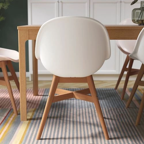 Стул - IKEA FANBYN, 84х58х61 см, белый/коричневый, ФАНБЮН ИКЕА (изображение №5)