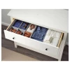 Комод с 3 ящиками - IKEA HEMNES, 96x108 см, белый, Хемнэс ИКЕА (изображение №3)