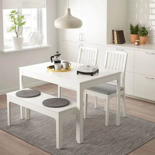 Скамья - IKEA EKEDALEN, 105х36 см, белый, ЭКЕДАЛЕН ИКЕА (изображение №4)