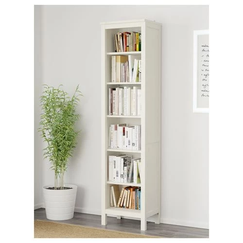 Открытый книжный шкаф - IKEA HEMNES, 49x197 см, белый, ХЕМНЭС ИКЕА (изображение №2)