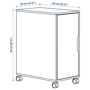 Блок хранения - IKEA ALEX, 36x76 см, белый, Алекс ИКЕА
