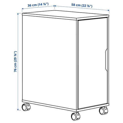 Блок хранения - IKEA ALEX, 36x70 см, черный, Алекс ИКЕА (изображение №2)